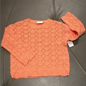 NWT 5T girls jumping beans Orange coral Knit Sweater
